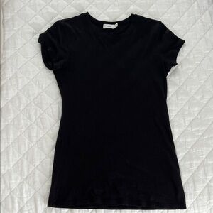Vince Women's Black Short Sleeve Tee